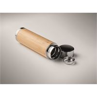 THERMOS CON TERMOMETRO IN ACCIAIO E BAMBOO